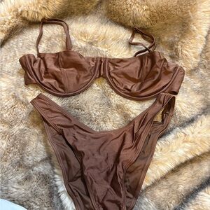 Garage Brown Bikini Set